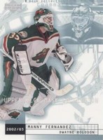 2002-03 Upper Deck Mask Collection - Dwayne Roloson Manny Fernandez #42