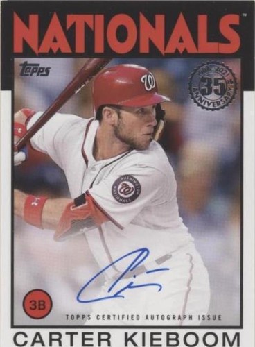 2021 Topps - Carter Kieboom #86A-CK