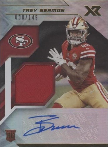 2021 Panini XR Trey Sermon #RSA-TSE