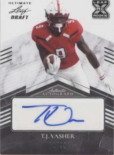 2021 Leaf Ultimate Draft T.J. Vasher #BA-TJV