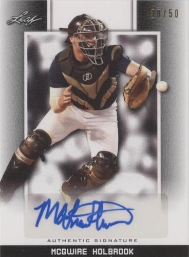 2019 Leaf Perfect Game National Showcase - Mcgwire Holbrook #BA-MH1