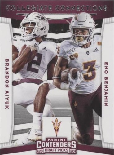 2020 Panini Contenders Draft Picks Brandon Aiyuk Eno Benjamin #13