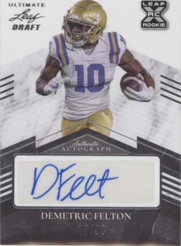 2021 Leaf Ultimate Draft Demetric Felton #BA-DF2