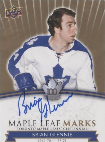2017 Upper Deck Toronto Maple Leafs Centennial - Brian Glennie #MLM-BG