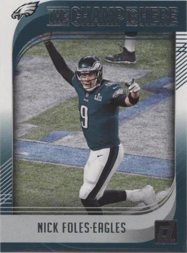 2018 Panini Donruss Nick Foles #CHAMP-1