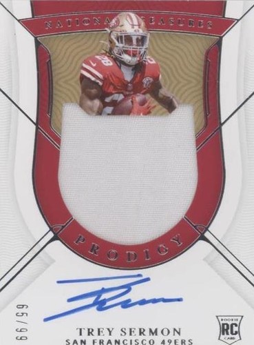 2021 Panini National Treasures Trey Sermon #PPA-TS