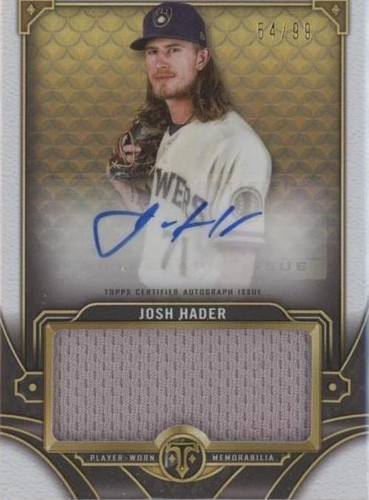 2022 Topps Triple Threads - Josh Hader #ASJR-JH
