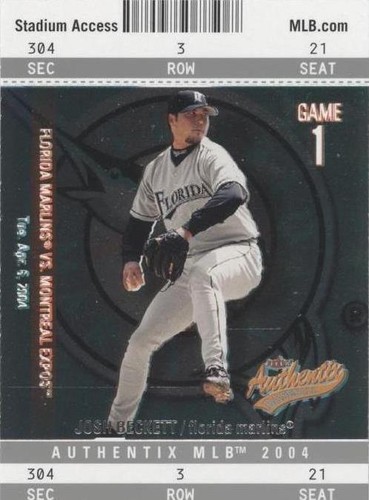 2004 Fleer Authentix - Josh Beckett #17