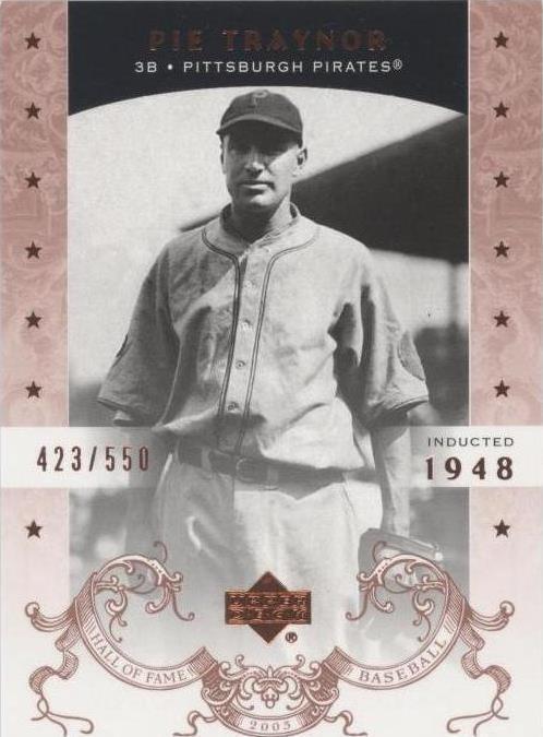2005 Upper Deck Hall of Fame - Pie Traynor #59