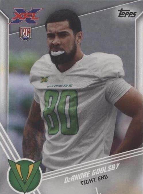 2020 Topps XFL DeAndre Goolsby #143