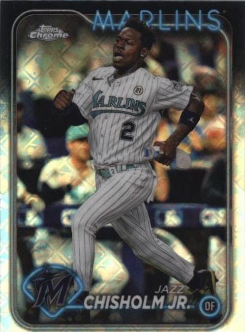 2024 Topps Chrome Logofractor Edition - Jazz Chisholm #70