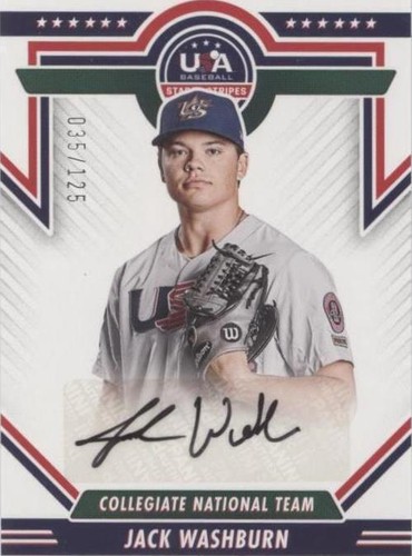 2022 Panini USA Baseball Stars & Stripes - Jack Washburn #CNTS-JA