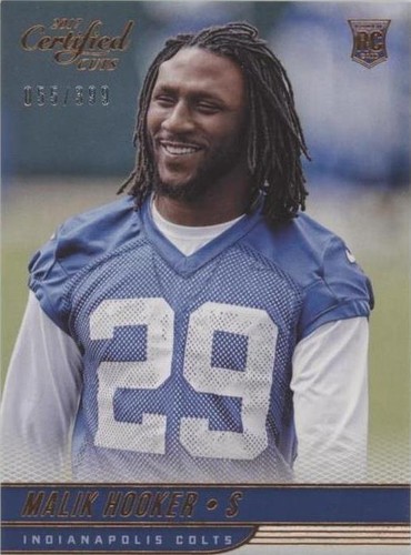 2017 Panini Certified Cuts Malik Hooker #190