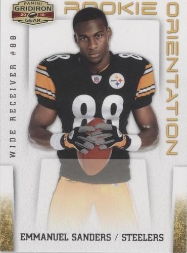 2010 Panini Gridiron Gear Emmanuel Sanders #29