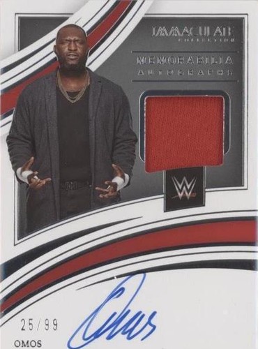 2022 Panini Immaculate Collection WWE - Omos #MA-OMS