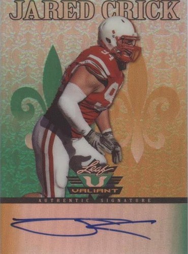 2012 Leaf Valiant Jared Crick #JC1