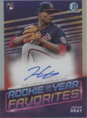 2022 Bowman - Josiah Gray #ROYF-JG