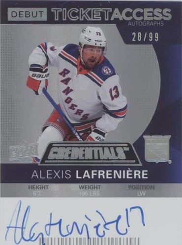 2021-22 Upper Deck Credentials - Alexis Lafreniere #DTAA-AL