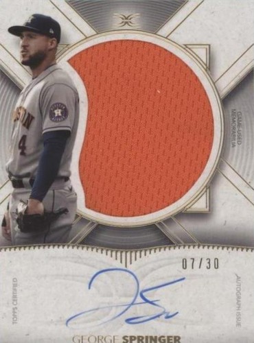 2021 Topps Definitive Collection - George Springer #ARC-GS