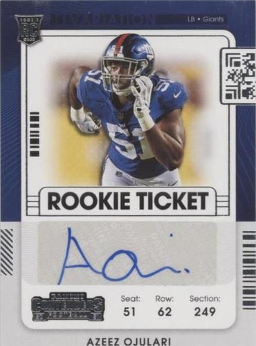 2021 Panini Contenders Azeez Ojulari #169