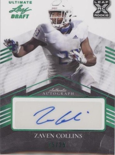2021 Leaf Ultimate Draft Zaven Collins #BA-ZC1
