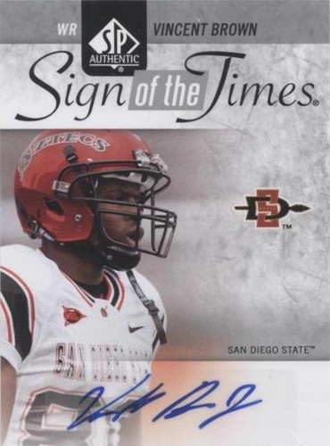 2011 SP Authentic Vincent Brown #ST-VB