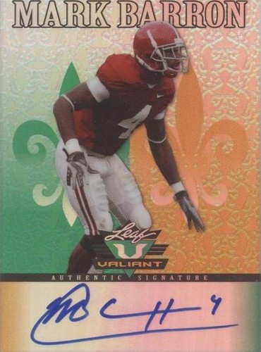 2012 Leaf Valiant Mark Barron #MB1