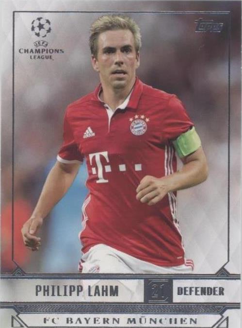 2016-17 Topps UCL Showcase Philipp Lahm #65