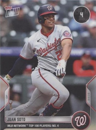 2022 Topps Now MLB Network Top 100 Players - Juan Soto #T-4