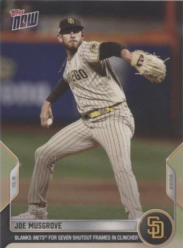2022 Topps Now - Joe Musgrove #1052