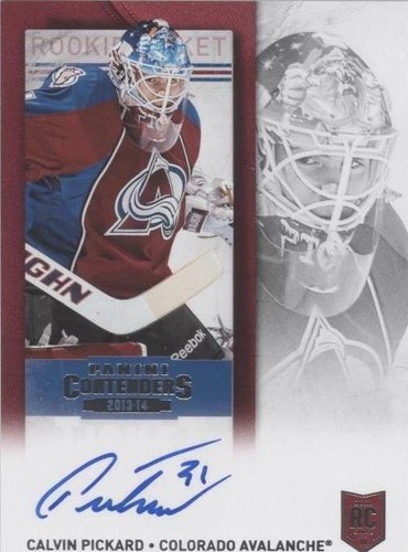 2013-14 Panini Playoff Contenders - Calvin Pickard #164