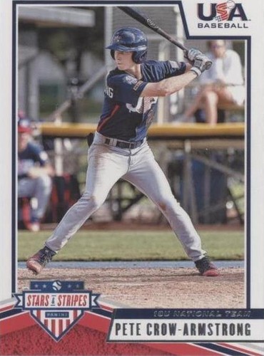 2019 Panini USA Baseball Stars & Stripes - Pete Crow-Armstrong #33