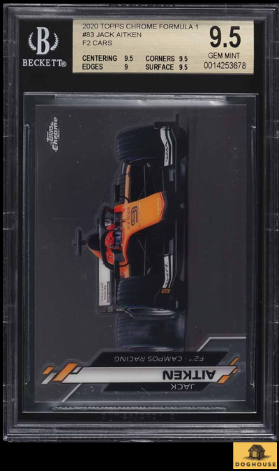 2020 Topps Chrome Formula 1 F1 Jack Aitken #83 BGS 9.5 GEM