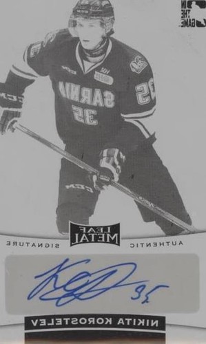 2014-15 In The Game Leaf Metal - Nikita Korostelev #BA-NK1