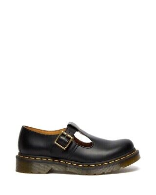 Dr.Martens Polley MJ Black  Leather Shoes 14852001 UK 4-10