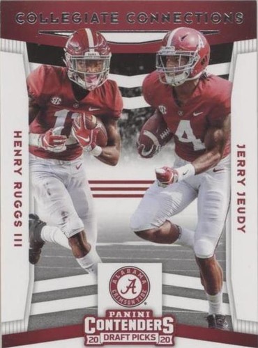 2020 Panini Contenders Draft Picks Henry Ruggs III Jerry Jeudy #3