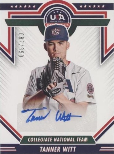 2022 Panini USA Baseball Stars & Stripes - Tanner Witt #CNTS-TW
