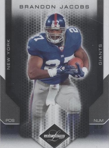 2007 Leaf Limited Brandon Jacobs #68