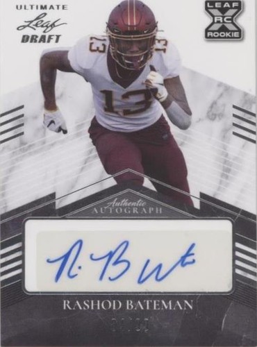 2021 Leaf Ultimate Draft Rashod Bateman #BA-RB2