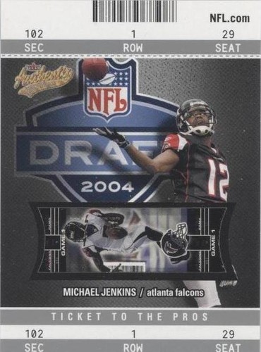 2004 Fleer Authentix Michael Jenkins #122