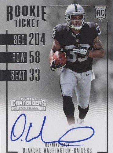 2016 Panini Contenders DeAndre Washington #323