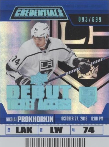 2019-20 Upper Deck Credentials - Nikolai Prokhorkin #95