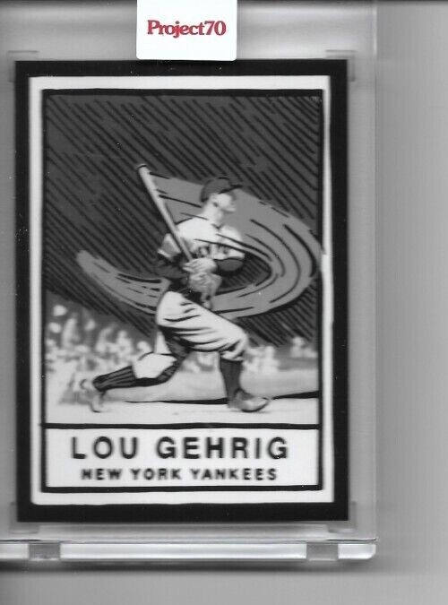 joshua vides　topps project70 lou gerring 2021 Topps Project 70 card 250 NY Yankees Lou Gehrig artist