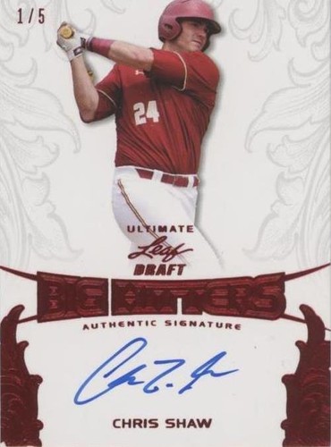 2015 Leaf Ultimate Draft - Chris Shaw #BH-CS1