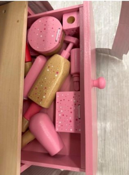 Chic Pink Mid-Century Vanity for Toddlers – Member's Mark
