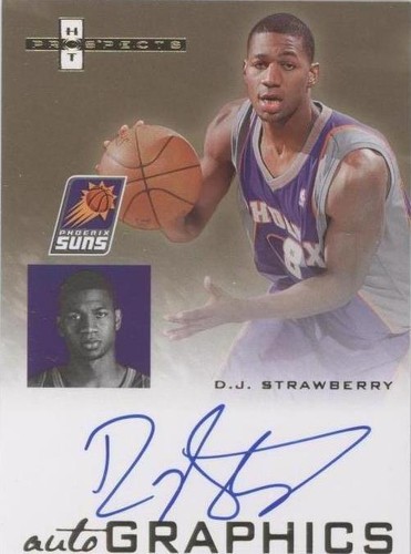 2007-08 Fleer Hot Prospects - D.J. Strawberry #AU-DS
