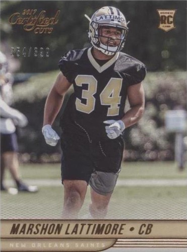 2017 Panini Certified Cuts Marshon Lattimore #164
