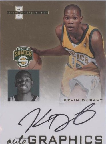2007-08 Fleer Hot Prospects - Kevin Durant #AU-KD