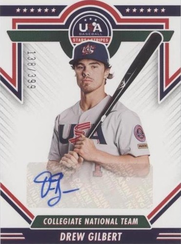 2022 Panini USA Baseball Stars & Stripes - Drew Gilbert #CNTS-DG