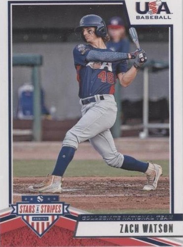 2019 Panini USA Baseball Stars & Stripes - Zach Watson #100